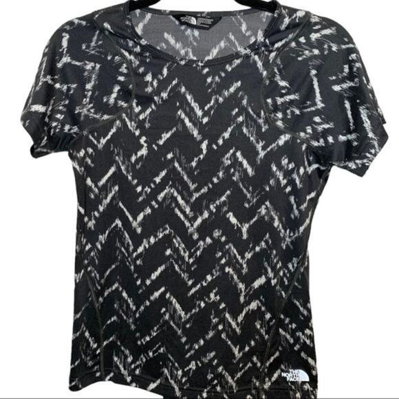 The North Face Top Women's Size Small Flash Dry Monochrome Geometric Leisure - Picture 1 of 4
